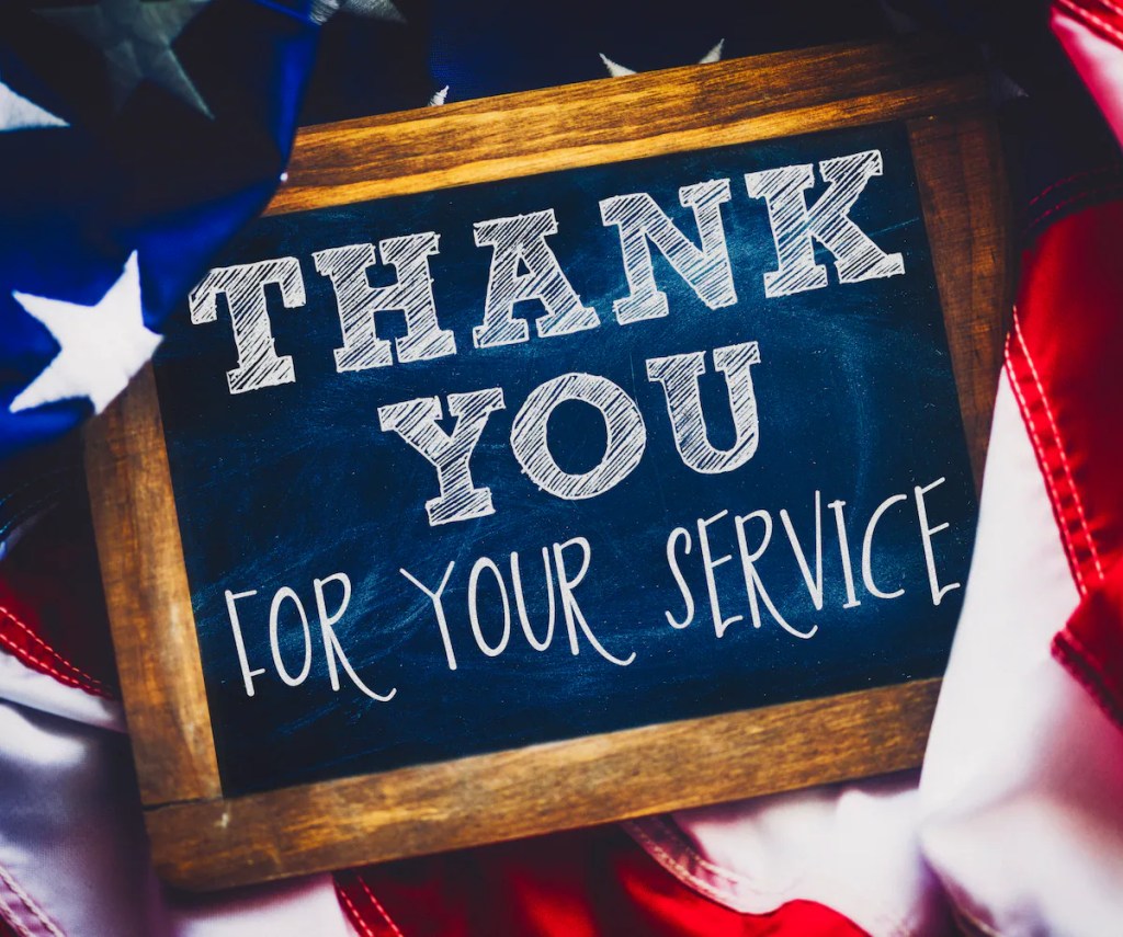 Thank you for your service.